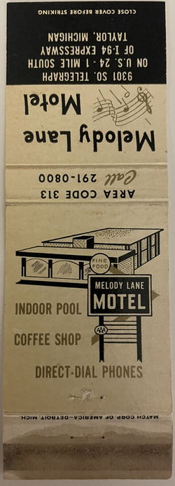 Melody Lane Motel - Matchbook